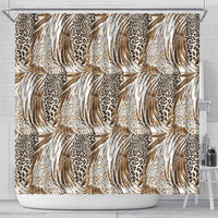 Wild Animal Skins Shower Curtain Leopard Pattern - Wonder Print Shop