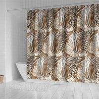 Wild Animal Skins Shower Curtain Leopard Pattern - Wonder Print Shop