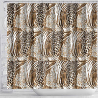 Wild Animal Skins Shower Curtain Leopard Pattern - Wonder Print Shop