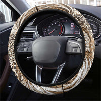 Wild Animal Skins Steering Wheel Cover Leopard Pattern - Wonder Print Shop