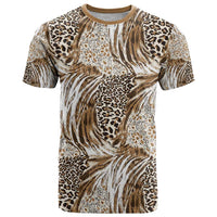 Wild Animal Skins T Shirt Leopard Pattern - Wonder Print Shop