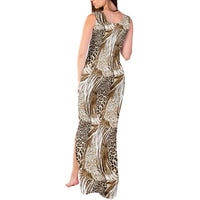 Wild Animal Skins Tank Maxi Dress Leopard Pattern - Wonder Print Shop