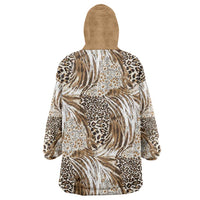 Wild Animal Skins Wearable Blanket Hoodie Leopard Pattern - Wonder Print Shop