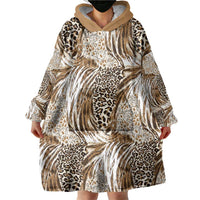 Wild Animal Skins Wearable Blanket Hoodie Leopard Pattern - Wonder Print Shop