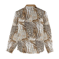 Wild Animal Skins Women Casual Shirt Leopard Pattern - Wonder Print Shop