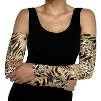 Wild Animal Skins Arm Sleeves Zebra Tiger Leopard Mix Skin - Wonder Print Shop