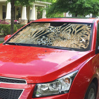 Wild Animal Skins Auto Sun Shade Zebra Tiger Leopard Mix Skin - Wonder Print Shop