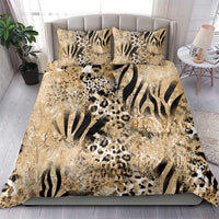 Wild Animal Skins Bedding Set Zebra Tiger Leopard Mix Skin - Wonder Print Shop