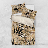 Wild Animal Skins Bedding Set Zebra Tiger Leopard Mix Skin - Wonder Print Shop