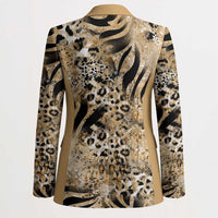 Wild Animal Skins Blazer Zebra Tiger Leopard Mix Skin - Wonder Print Shop