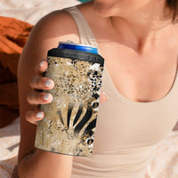 Wild Animal Skins 4 in 1 Can Cooler Tumbler Zebra Tiger Leopard Mix Skin - Wonder Print Shop