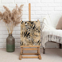 Wild Animal Skins Canvas Wall Art Zebra Tiger Leopard Mix Skin - Wonder Print Shop