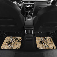 Wild Animal Skins Car Mats Zebra Tiger Leopard Mix Skin - Wonder Print Shop