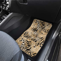 Wild Animal Skins Car Mats Zebra Tiger Leopard Mix Skin - Wonder Print Shop