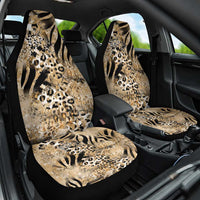 Wild Animal Skins Car Seat Cover Zebra Tiger Leopard Mix Skin - Wonder Print Shop