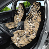 Wild Animal Skins Car Seat Cover Zebra Tiger Leopard Mix Skin - Wonder Print Shop