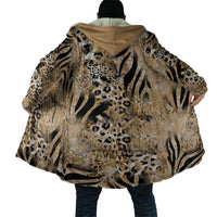 Wild Animal Skins Cloak Zebra Tiger Leopard Mix Skin - Wonder Print Shop