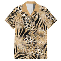 Wild Animal Skins Family Matching Summer Maxi Dress and Hawaiian Shirt Zebra Tiger Leopard Mix Skin - Wonder Print Shop