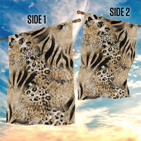Wild Animal Skins Garden Flag Zebra Tiger Leopard Mix Skin - Wonder Print Shop