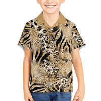 Wild Animal Skins Hawaiian Shirt Zebra Tiger Leopard Mix Skin - Wonder Print Shop