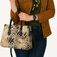 Wild Animal Skins Leather Bag Zebra Tiger Leopard Mix Skin - Wonder Print Shop