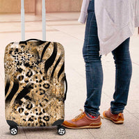 Wild Animal Skins Luggage Cover Zebra Tiger Leopard Mix Skin - Wonder Print Shop
