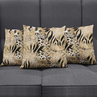 Wild Animal Skins Pillow Cover Zebra Tiger Leopard Mix Skin - Wonder Print Shop