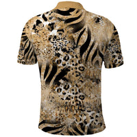 Wild Animal Skins Polo Shirt Zebra Tiger Leopard Mix Skin - Wonder Print Shop
