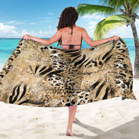 Wild Animal Skins Sarong Zebra Tiger Leopard Mix Skin - Wonder Print Shop