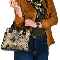 Wild Animal Skins Shoulder Handbag Zebra Tiger Leopard Mix Skin - Wonder Print Shop