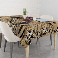 Wild Animal Skins Tablecloth Zebra Tiger Leopard Mix Skin - Wonder Print Shop