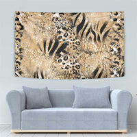 Wild Animal Skins Tapestry Zebra Tiger Leopard Mix Skin - Wonder Print Shop