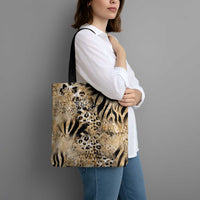 Wild Animal Skins Tote Bag Zebra Tiger Leopard Mix Skin - Wonder Print Shop