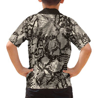 Wild Animal Skins Family Matching Tank Maxi Dress and Hawaiian Shirt Snake and Crocodile Mix Skin - Wonder Print Shop