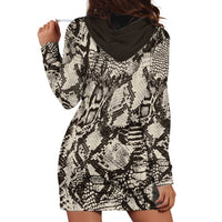 Wild Animal Skins Hoodie Dress Snake and Crocodile Mix Skin - Wonder Print Shop
