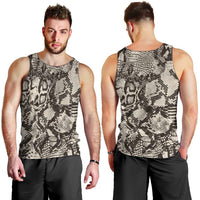 Wild Animal Skins Men Tank Top Snake and Crocodile Mix Skin - Wonder Print Shop