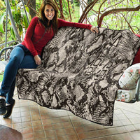 Wild Animal Skins Quilt Snake and Crocodile Mix Skin - Wonder Print Shop