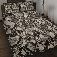 Wild Animal Skins Quilt Bed Set Snake and Crocodile Mix Skin - Wonder Print Shop