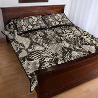 Wild Animal Skins Quilt Bed Set Snake and Crocodile Mix Skin - Wonder Print Shop