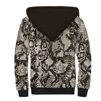 Wild Animal Skins Sherpa Hoodie Snake and Crocodile Mix Skin - Wonder Print Shop