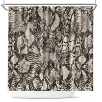 Wild Animal Skins Shower Curtain Snake and Crocodile Mix Skin - Wonder Print Shop
