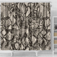Wild Animal Skins Shower Curtain Snake and Crocodile Mix Skin - Wonder Print Shop