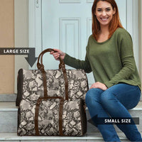 Wild Animal Skins Travel Bag Snake and Crocodile Mix Skin - Wonder Print Shop