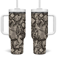 Wild Animal Skins Tumbler With Handle Snake and Crocodile Mix Skin - Wonder Print Shop