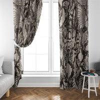 Wild Animal Skins Window Curtain Snake and Crocodile Mix Skin - Wonder Print Shop