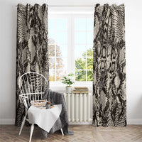 Wild Animal Skins Window Curtain Snake and Crocodile Mix Skin - Wonder Print Shop