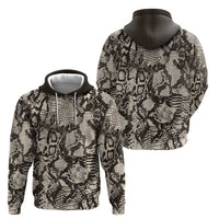 Wild Animal Skins Zip Hoodie Snake and Crocodile Mix Skin - Wonder Print Shop