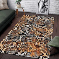 Wild Animal Skins Area Rug Vintage Snake Skin Pattern - Wonder Print Shop