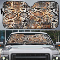 Wild Animal Skins Auto Sun Shade Vintage Snake Skin Pattern - Wonder Print Shop