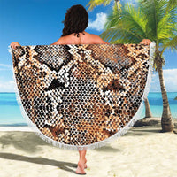 Wild Animal Skins Beach Blanket Vintage Snake Skin Pattern - Wonder Print Shop